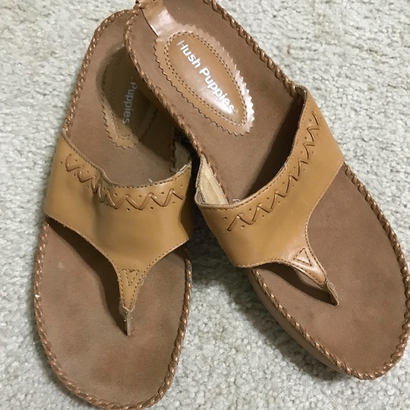 hush puppies tan sandals